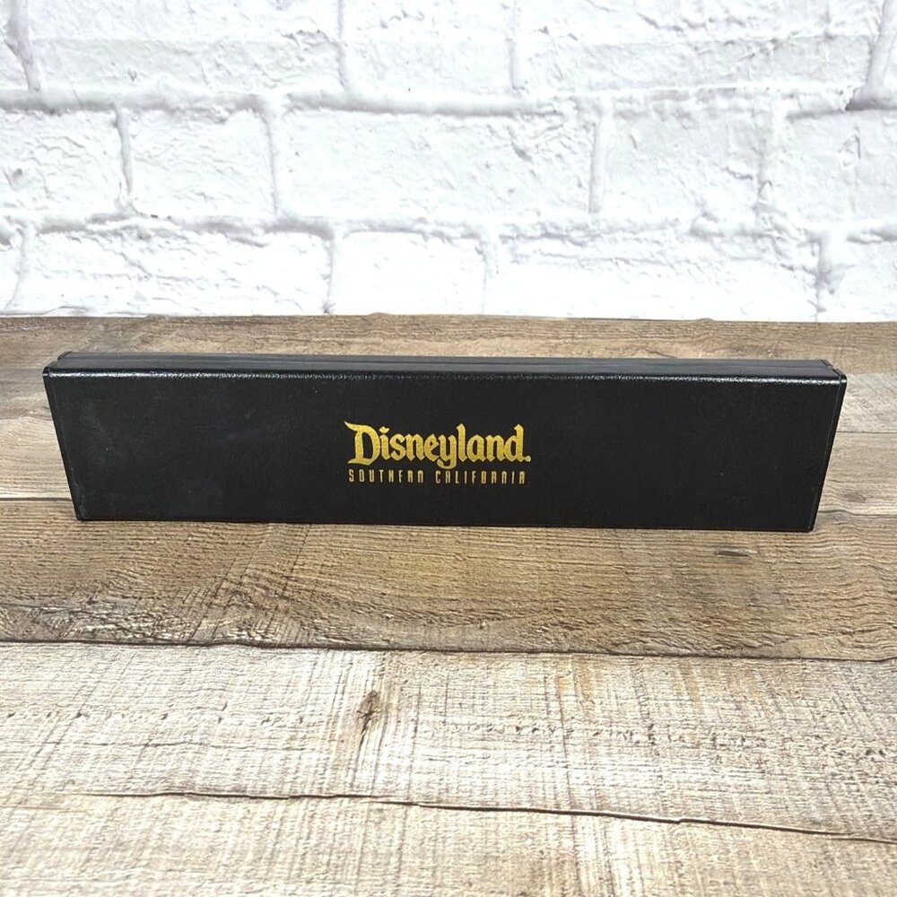 Vintage Disney Disneyland California Original Black Empty Watch Box 1990s Case